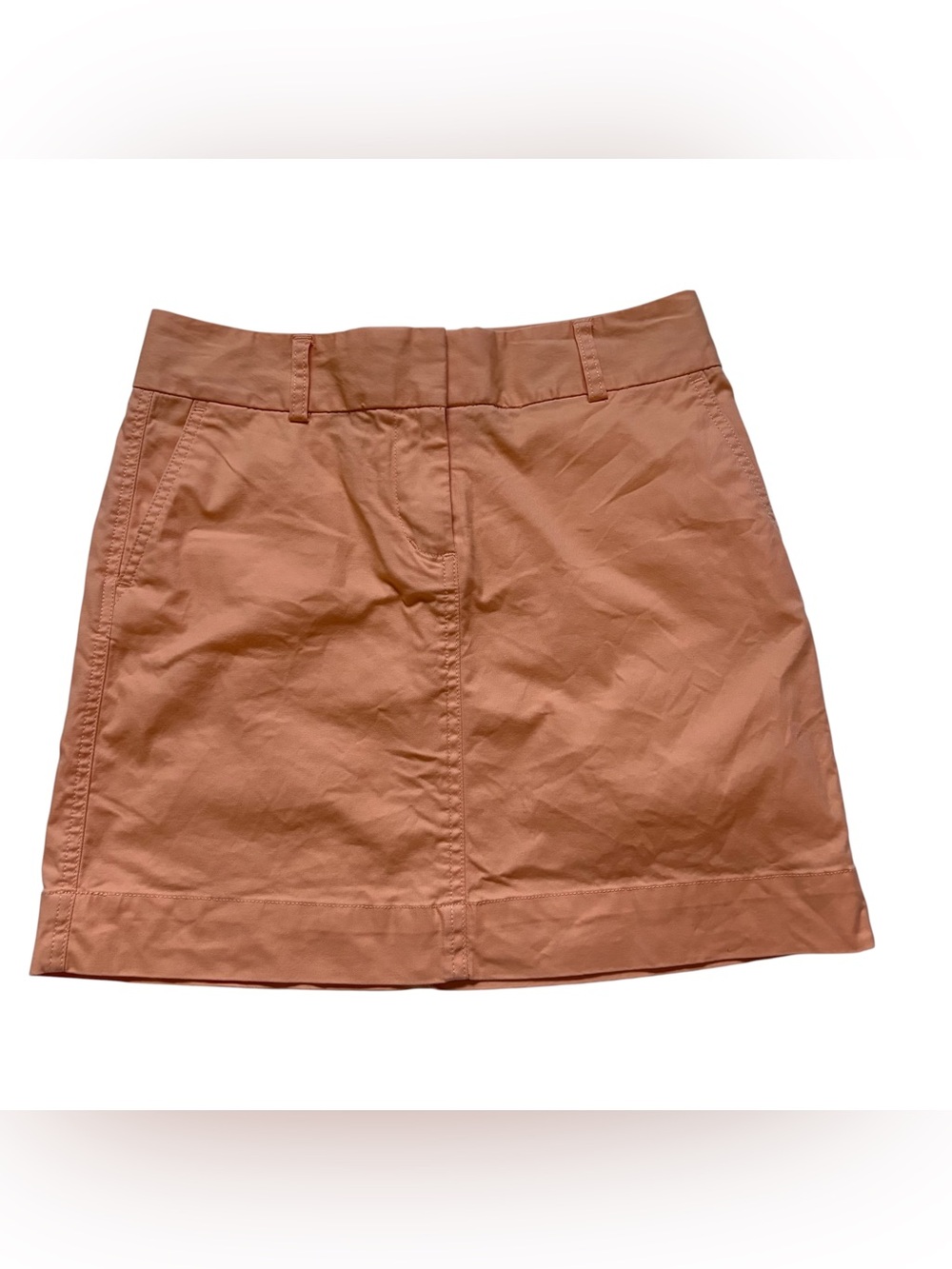 Vineyard Vines Chino Mini Skirt in Orange